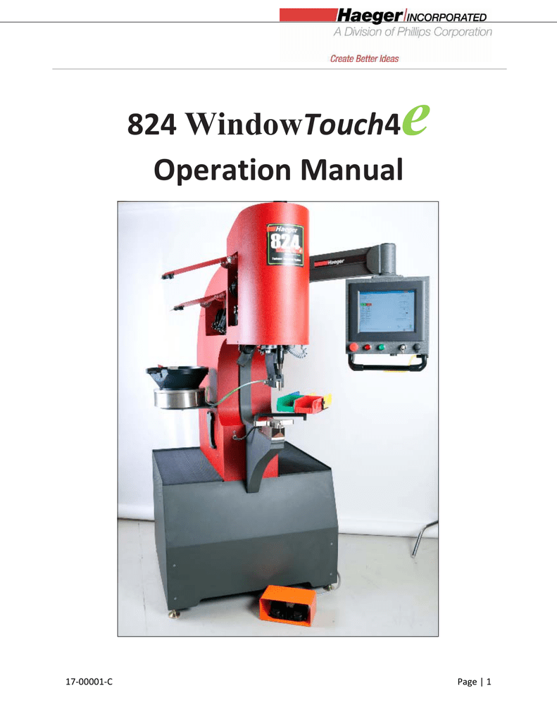 haeger 824 manual