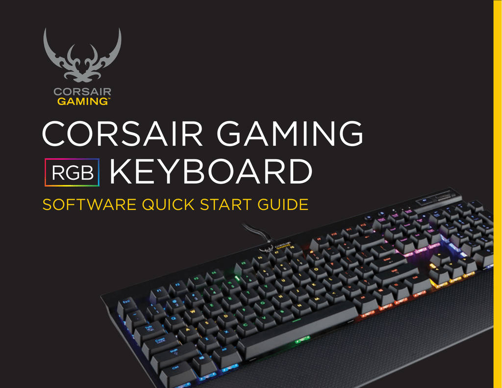 Corsair Gaming K70 Quick start manual Manualzz