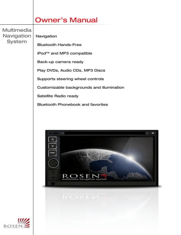 Rosen System (Generic) Multi-Media Navigation Systems - Piranha Series (NEW) Owner Manual | Manualzz