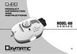 OXYMATIC 400 Series Oxygen Conserver User Manual