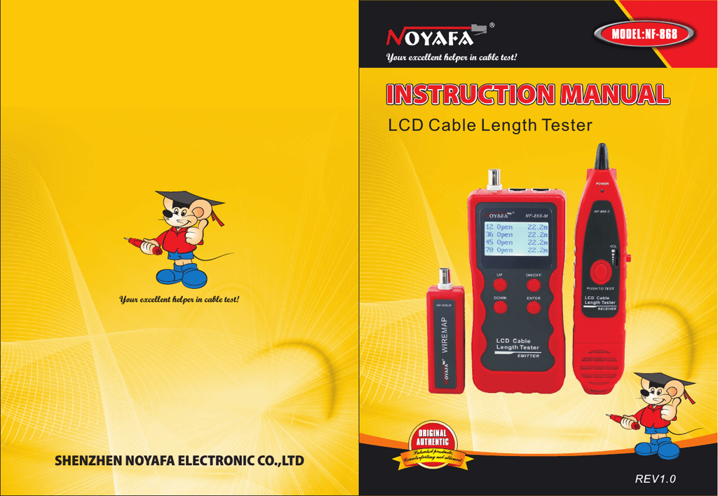 NOYAFA NF868 Instruction manual Manualzz