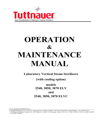 OPERATION MAINTENANCE MANUAL | Manualzz