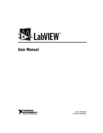 LabVIEW User Manual - January 1998 Edition | Manualzz
