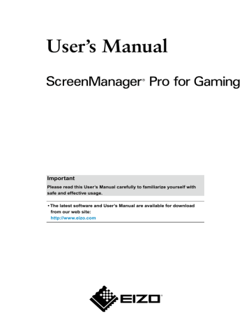 ScreenManager Pro for Gaming User`s Manual | Manualzz