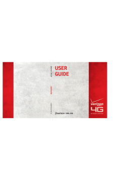Pantech Verizon UML290 User manual