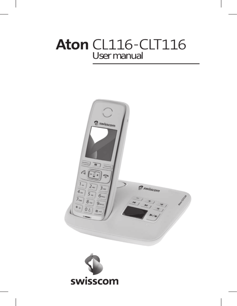 Swisscom Aton Cl T 116 Aton Cl T 116 Aton Cl T 116 Instruction Manual Manualzz