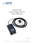 Level Trigger Device TDAS PLUS LTD User&rsquo;s Manual
