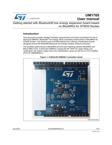 User manual - STMicroelectronics | Manualzz