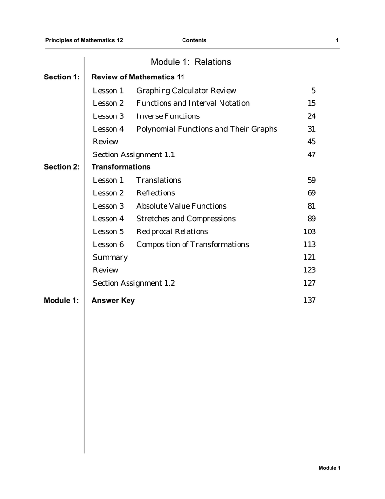 Module 1 Relations Manualzzcom