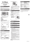 L.L.Bean Night Finder III Travel Alarm Clock User Manual