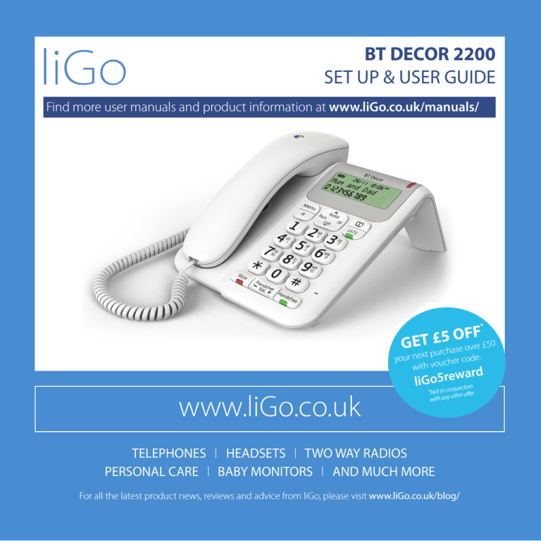 BT Décor 2200 User Manual Manualzz