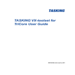 TASKING VX-toolset for TriCore User Guide