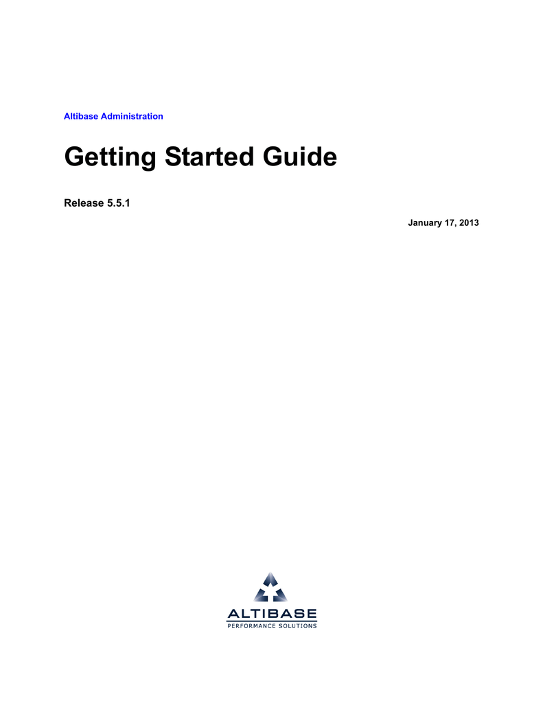 Getting Started Guide | Manualzz