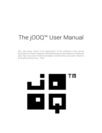 The jOOQ™ User Manual | Manualzz