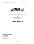 SmartDoctor Automated Patient Care System User Manual