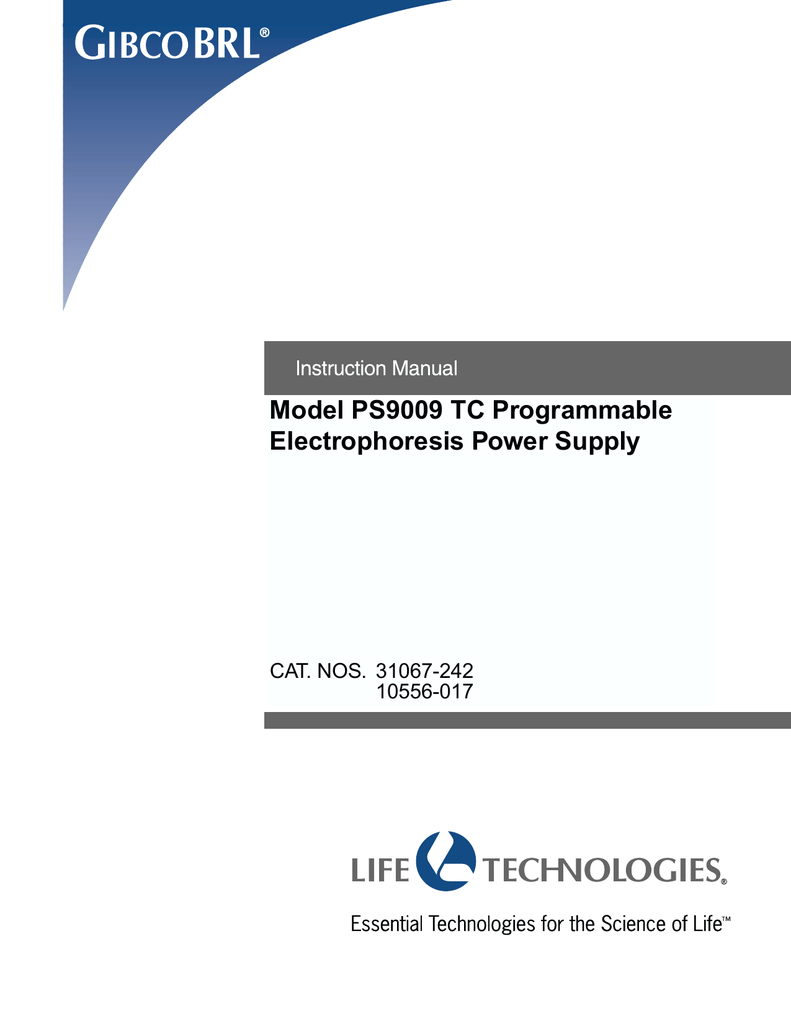 High Voltage Power Supply user manual | manualzz.com