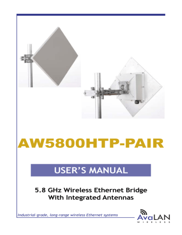 AvaLAN AW5800HTP-PAIR | Manualzz