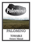 Palomino Towable Owners' Manual
