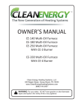 Clean Energy CE-250 Owner's Manual