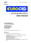 EuroCAD Spread&amp;Cut Planner User Manual