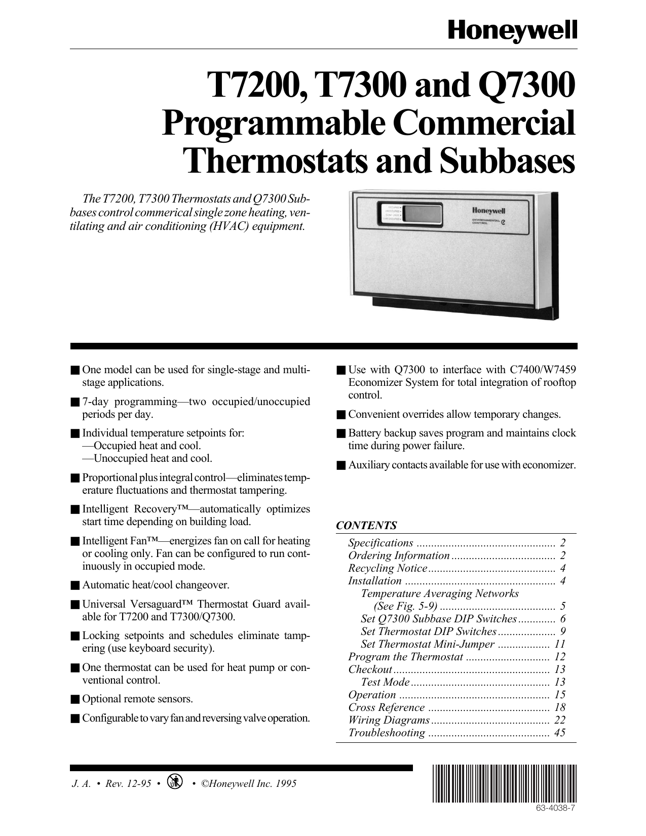 Honeywell Thermostat Cross Reference Chart