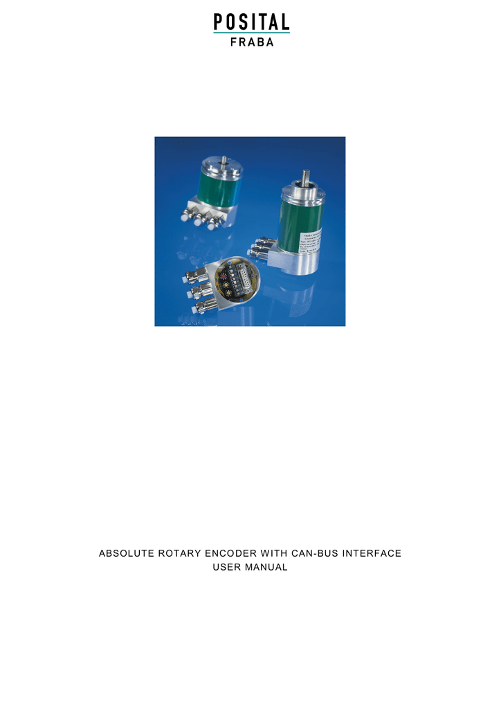 absolute rotary encoder with canbus Manualzz