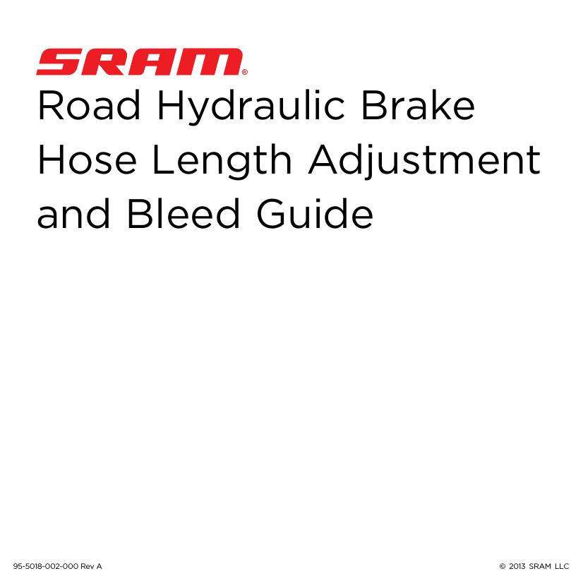 Road Hydraulic Brake Hose Length Adjustment and Bleed Guide Manualzz