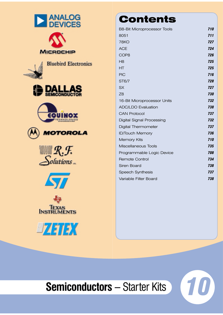 Semiconductors Starter Kits Manualzz