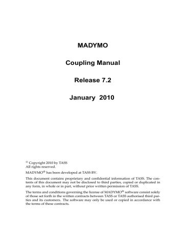MADYMO Coupling Manual | Manualzz
