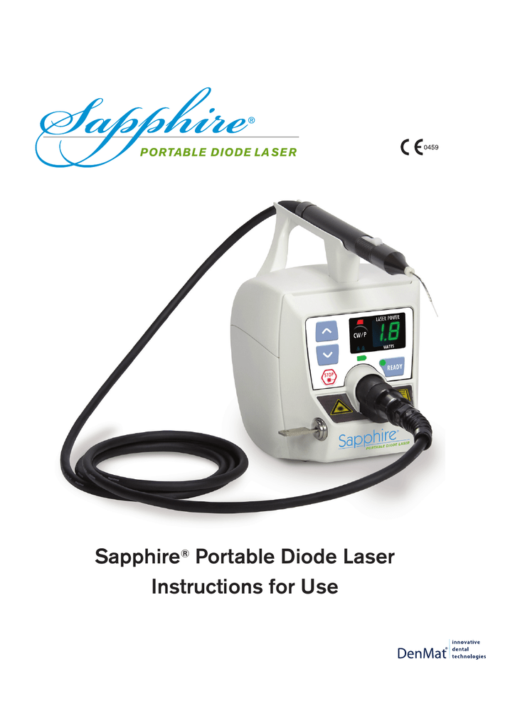 Sapphire® Portable Diode Laser Instructions for Use Manualzz