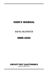 Digital Multimeter DMR-4300 User's Manual