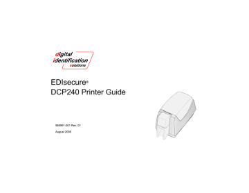 Digital Identification Solutions EDIsecure DCP 240 Printer Manual | Manualzz