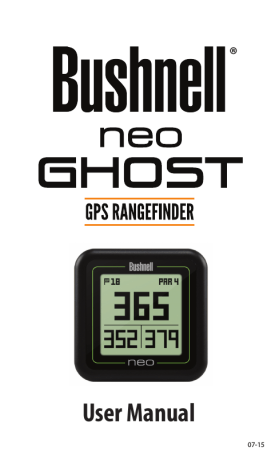 Bushnell Neo Ghost User Manual Manualzz