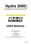 Hydra 2000 User Manual