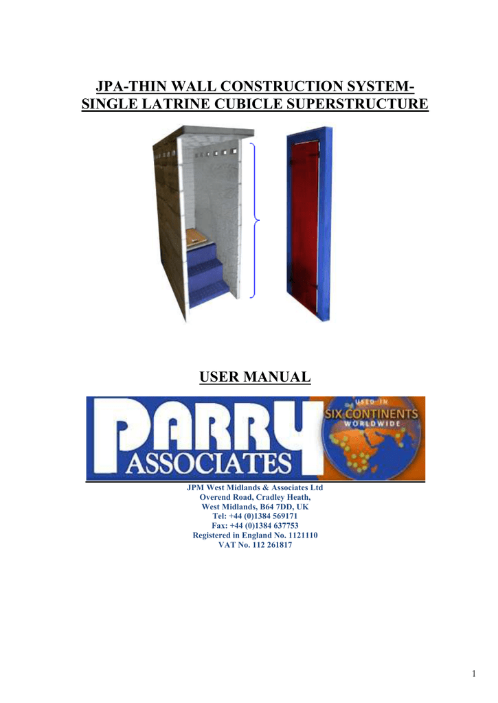 Modular Latrine Manual Manualzz