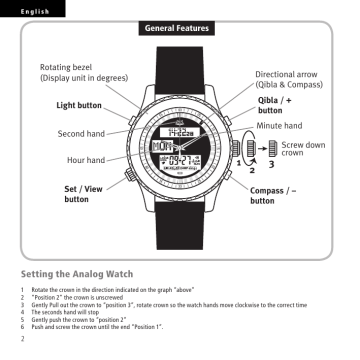 Nwe Qibla Indd Awb Attawba Watches Of Berne Manualzz