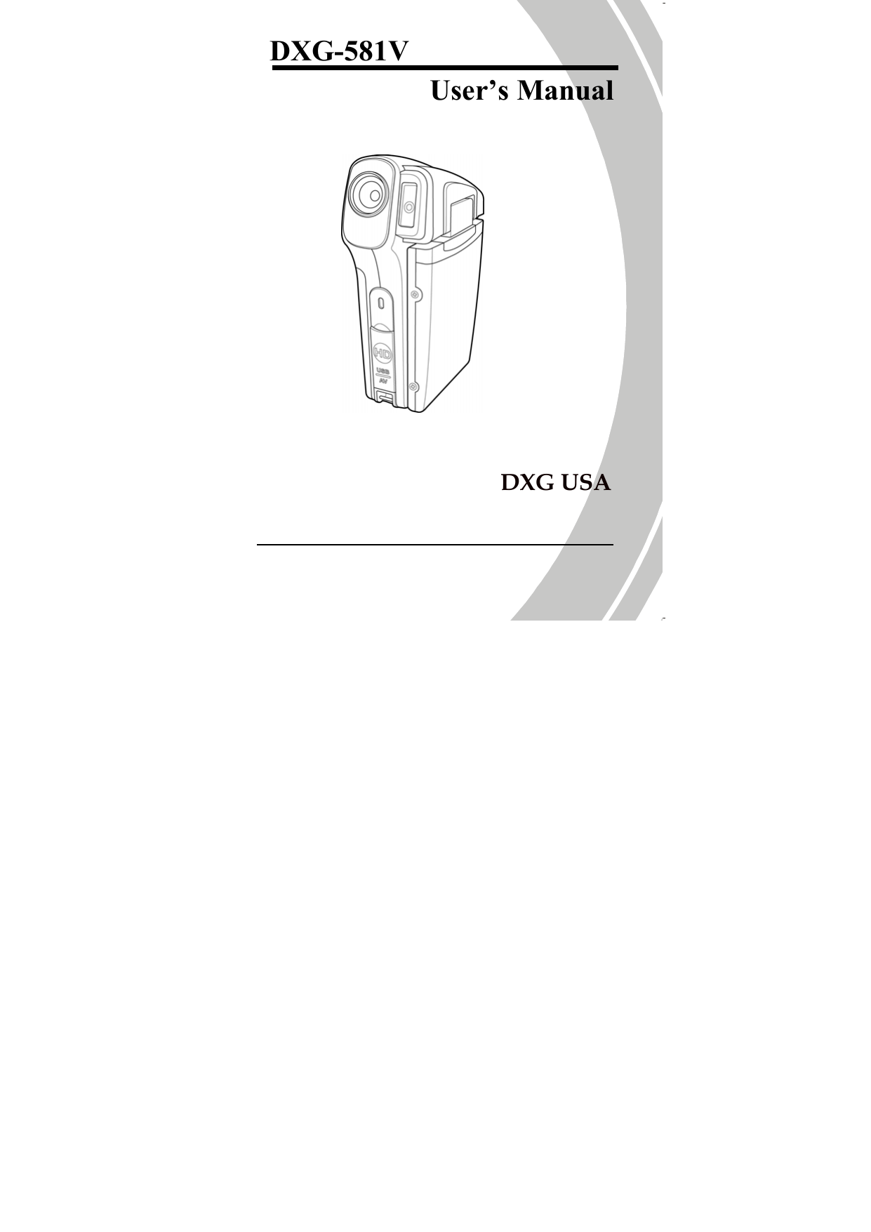 manual for waterproof dxg-581v hd 3 lcd panel supplier