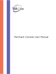 USAePay Merchant Console User Manual