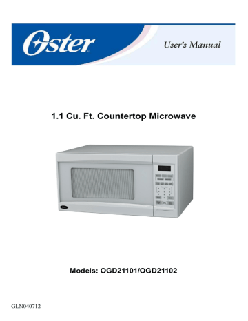 Oster OGD21101 User manual | Manualzz