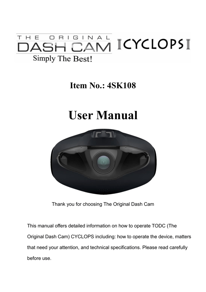 User Manual - Get Dash Cam | Manualzz