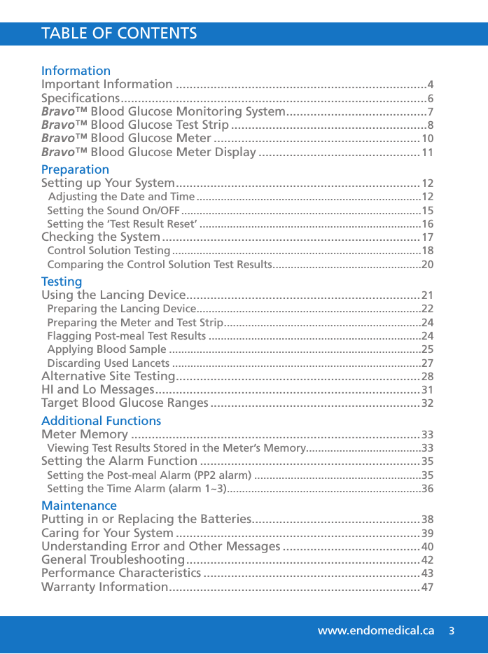 Lancing Device Comparison Chart