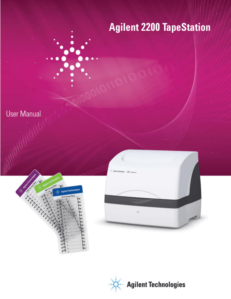 2200 TapeStation User Manual Manualzz
