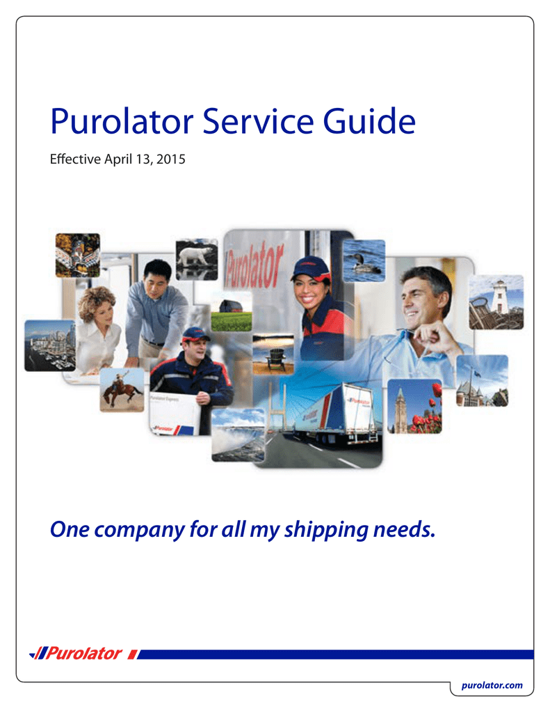 Purolator Service Guide Manualzz