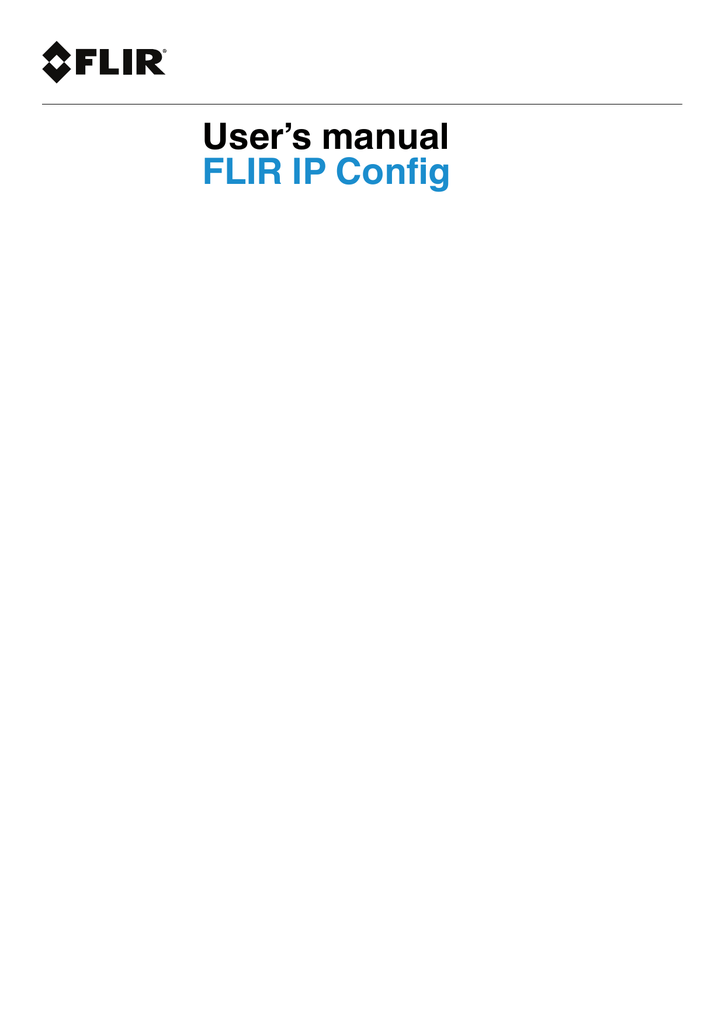 flir ip config