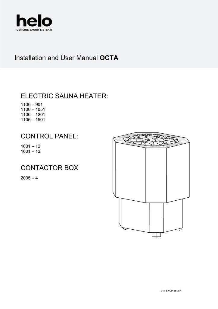 Helo 1106 – 1501 Installation and User Manual | Manualzz