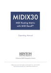 MIDIX 30 Operating Manual