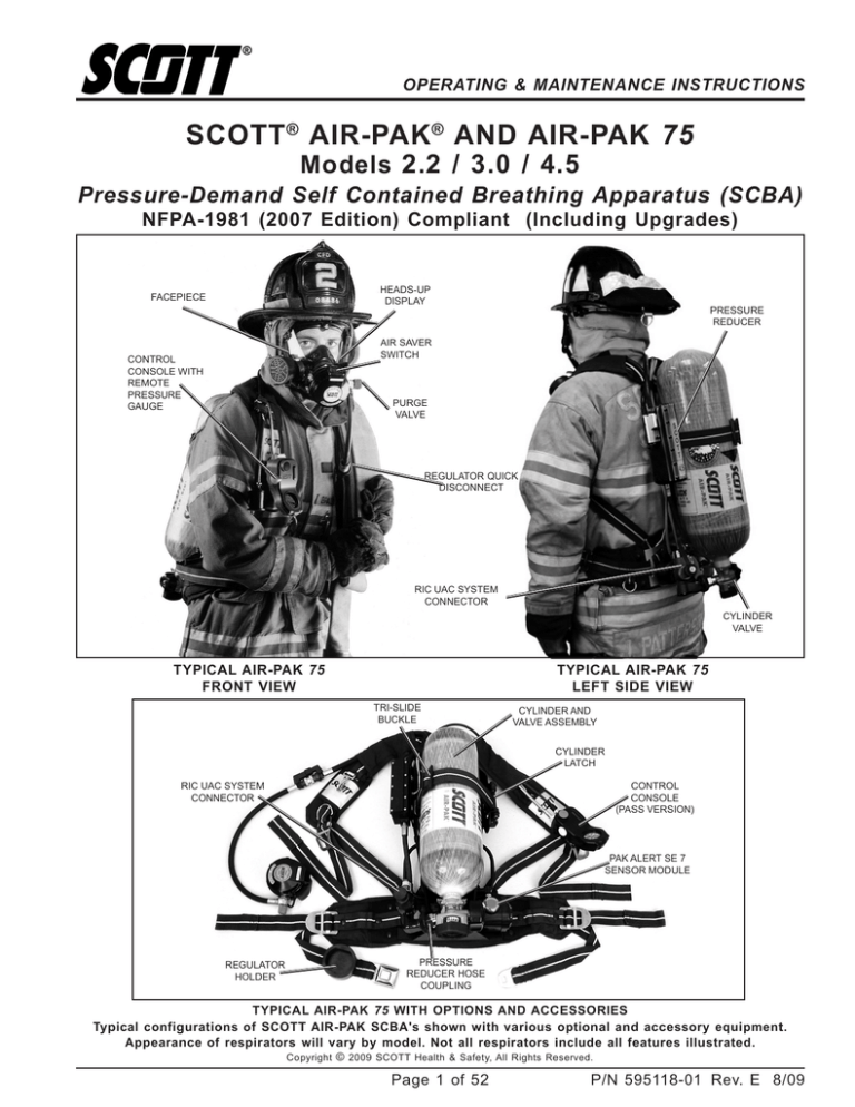 Scott 4.5 Scba Parts Diagram