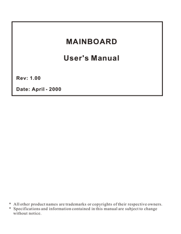 mainboard bios setup | Manualzz