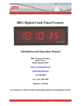 BRG Digital Clock/Timer/Counter Manual + AI Chat
