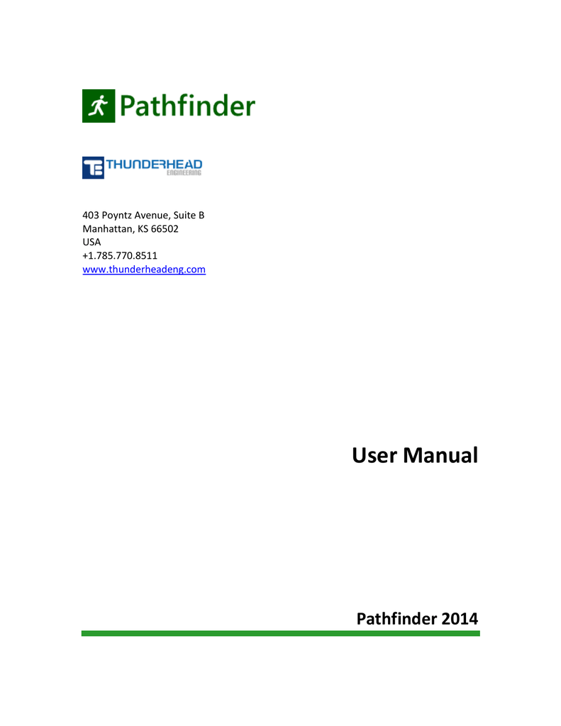 Pathfinder User Manual Manualzz